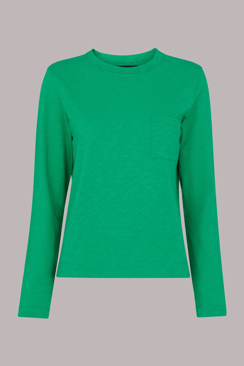 Crew Neck Pocket Top